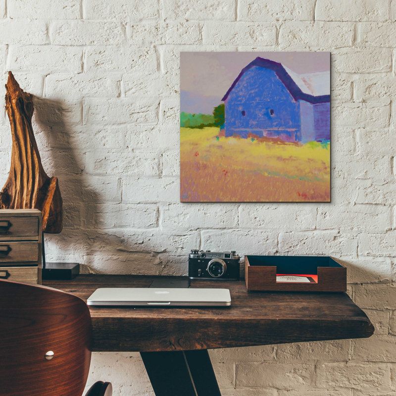 Epic Art 'Summer Field' By Mike Kelly, Acrylic Gla " Summer Field " by Mike Kelly, 12" H x 12" W x 0.13" D