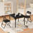 Aaraf Iron Padded Table And Folding Chair Set Folding Chair Set-1634930675