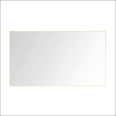 Rectangle Wall Mounted Bathroom Mirror With Aluminum Frame, Ideal For Multiple Spaces And Stylish Décor.