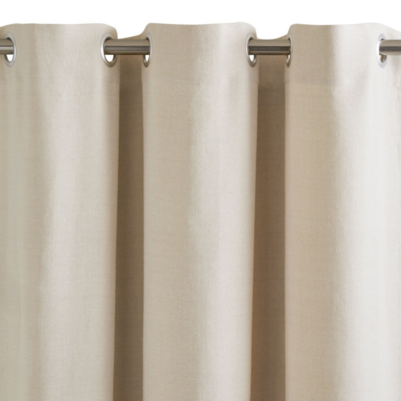 Lindview Linen Room Darkening Single Curtain Panel, 350 W x 275 D cm