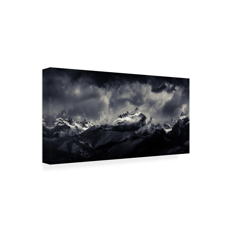 Art sur toile Qiye Tibetan Land Devildoma, H 12 po x l 24 po