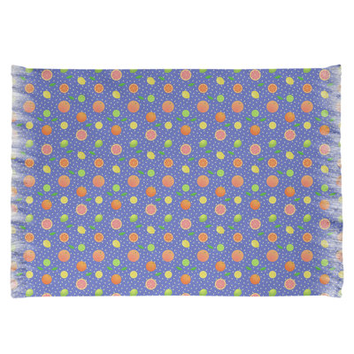 Tapis mauve à motif d'agrumes Mcguigan