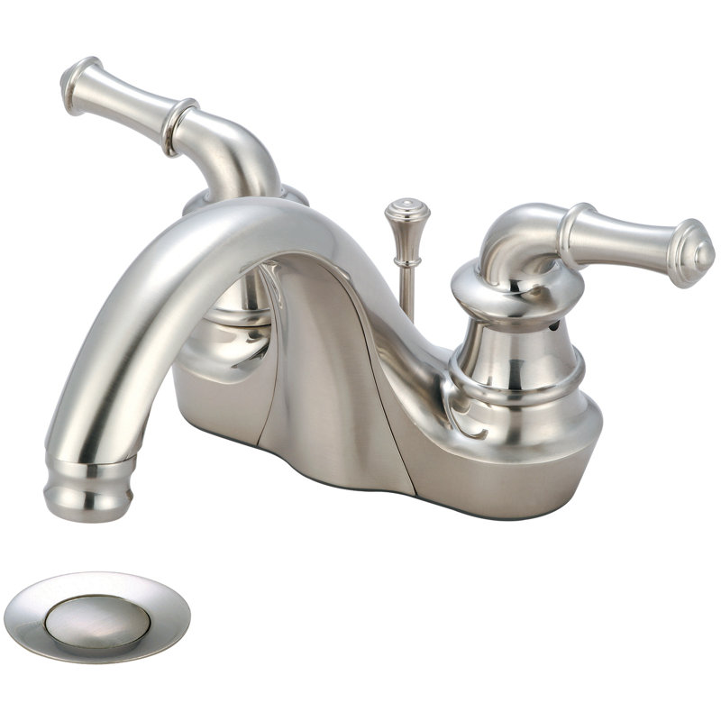 Del Mar Bathroom Faucet with Drain Assembly, Brushed Nickel