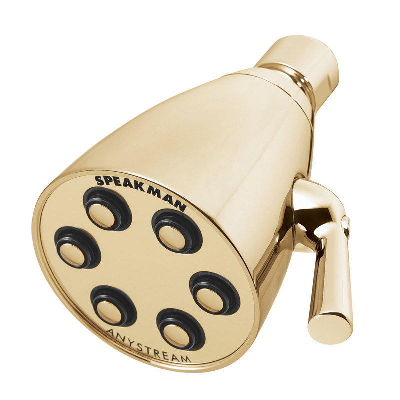 Icon Anystream Multi Function Adjustable Shower Head, Brushed Nickel, 2.5 GPM