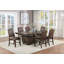 Ensemble de 2 chaises d'appoint en similicuir brun / rustique au fini classique espresso Classic Design
