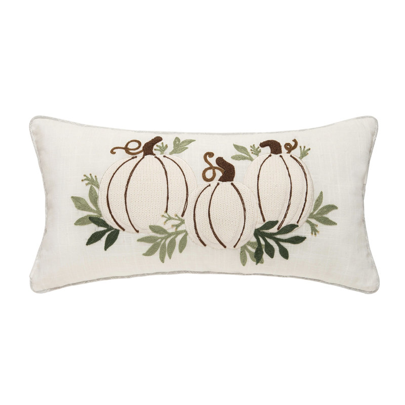 Off-White Pumpkin Trio Pillow
