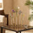 Rossa Metal Foldable Decorative Gold Vase with Clear Glass Test Tubes-1447037445