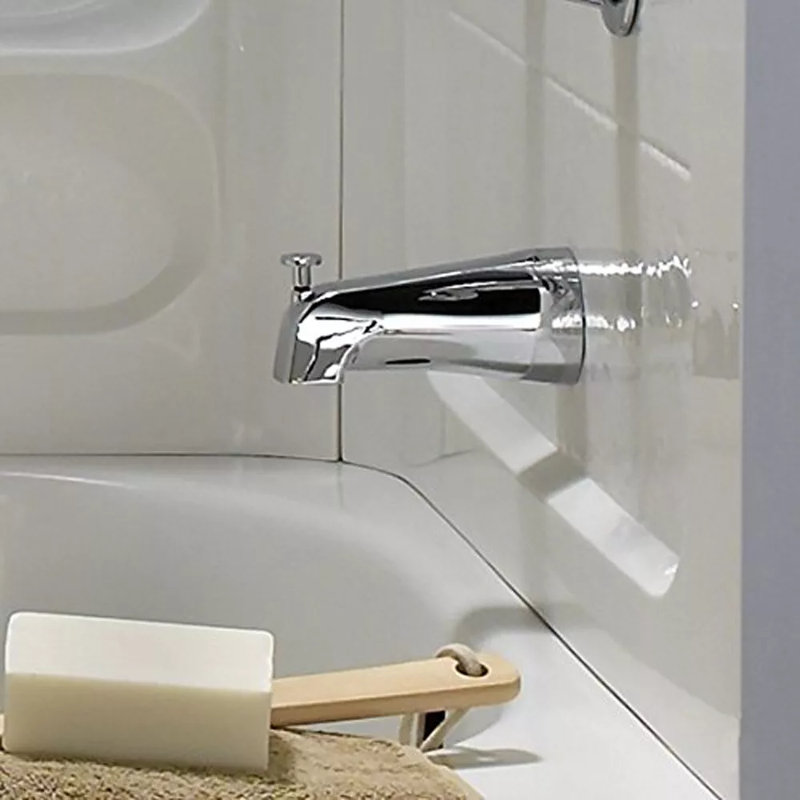 Bec de baignoire pour salle de bain avec inverseur 4 po standard américain facile à installer