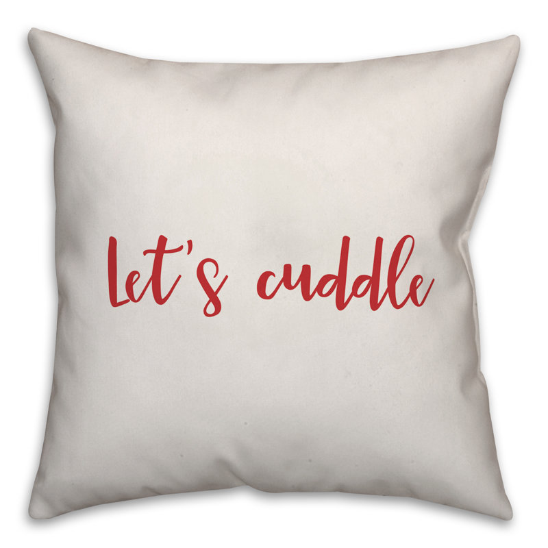 Coussin décoratif cuddle let , Coussin décoratif, Blanc / rouge