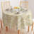 Round Cotton Twill Tablecloth