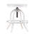 Industrial Adjustable Height Swiveling Stool - White