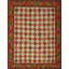 Geometric Area Rug in Beige/Red