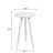 Mitchelle Round Accent End Table - White