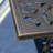 Shiny Copper 68" Rectangle Cast Aluminum Patio Table Style Rectangular Table, Finish Present