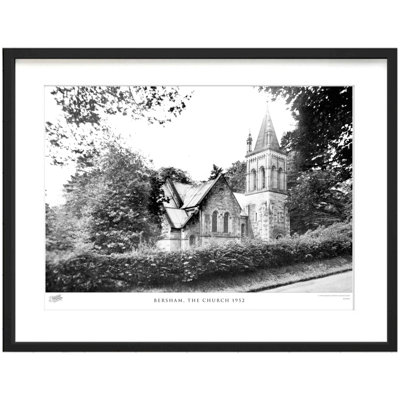 Bersham, the Church 1952 1 Piece Single Picture Frame Wall Art