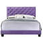 Lit mauve l 64 po x P 83 po - H 48 po, conception transitionnelle rembourrée de mousse