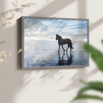 Horse Motion VI -Framed Print - Restickable