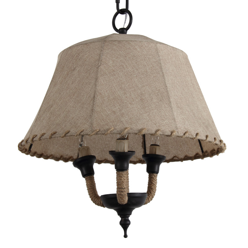 3 - Light Geometric Chandelier