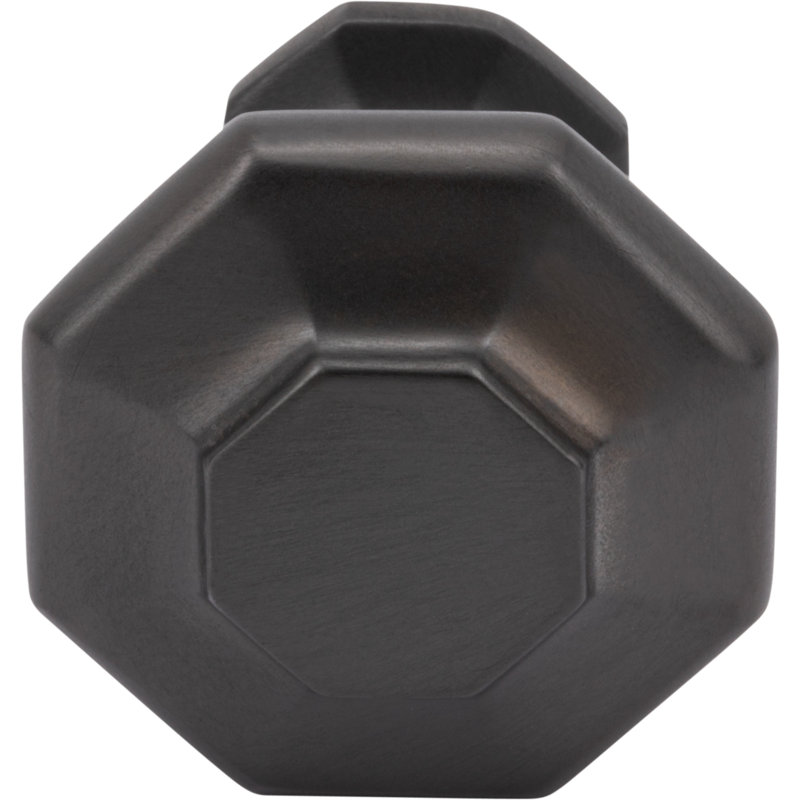 Palazzo Length Geometric Knob, Oil Rubbed Bronze, 1  3/16"