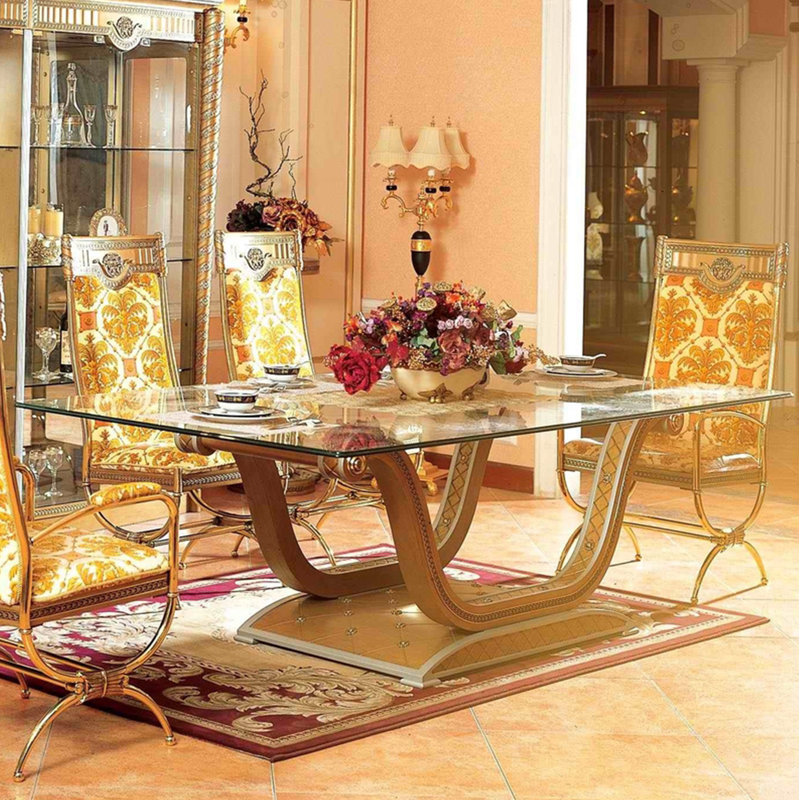 Zeus Square Glass Dining Table