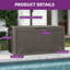 Balconera 100 Gallons Lockable Resin Deck Box-107332795