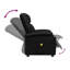 Fauteuil de massage Vidaxl en similicuir noir