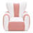 Double-Color Striped Large Size Teddy Fabric Bean Bag Chairs-1203799214-1206627926