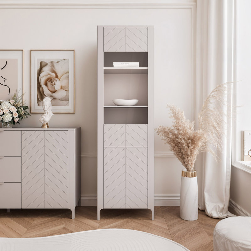 156cm H x 88cm W Bookcase, Cashmere