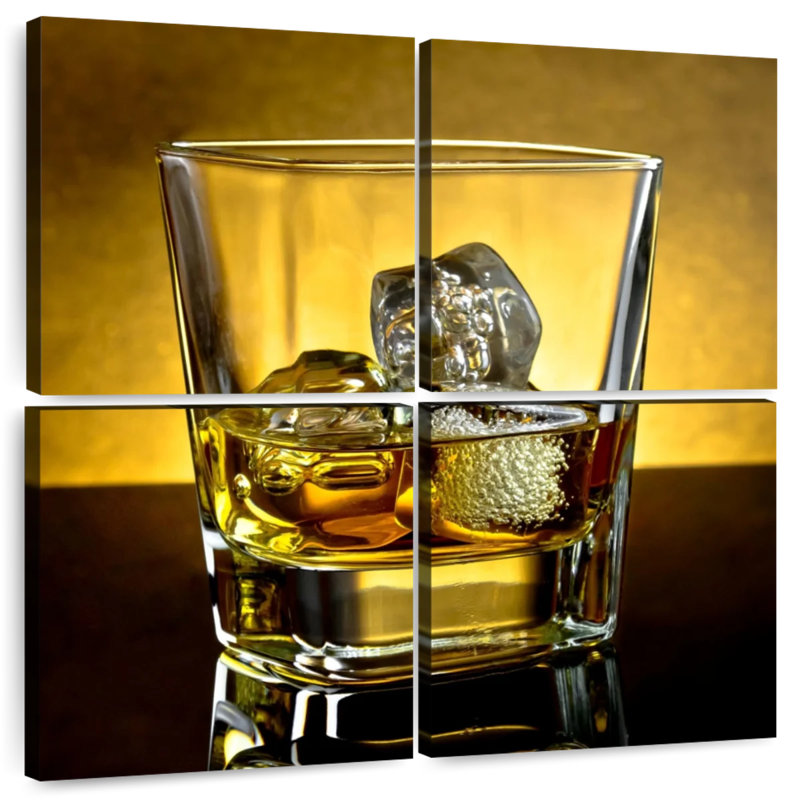 Yarlin Whiskey With Ice, 32" H x 32" W