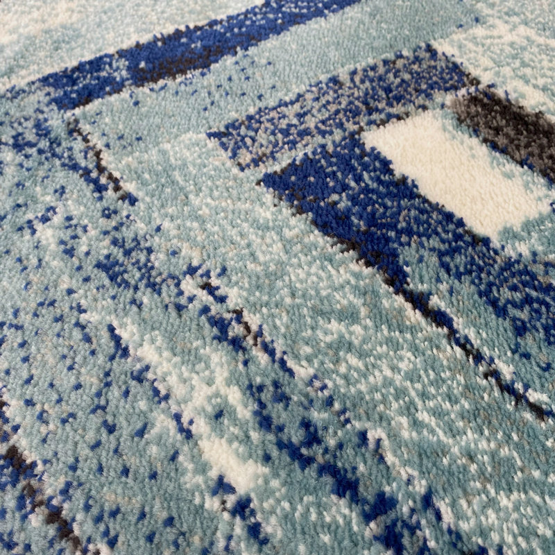 Geometric Indoor Rug, Rectangle 1'11.5" x 3'3.5"