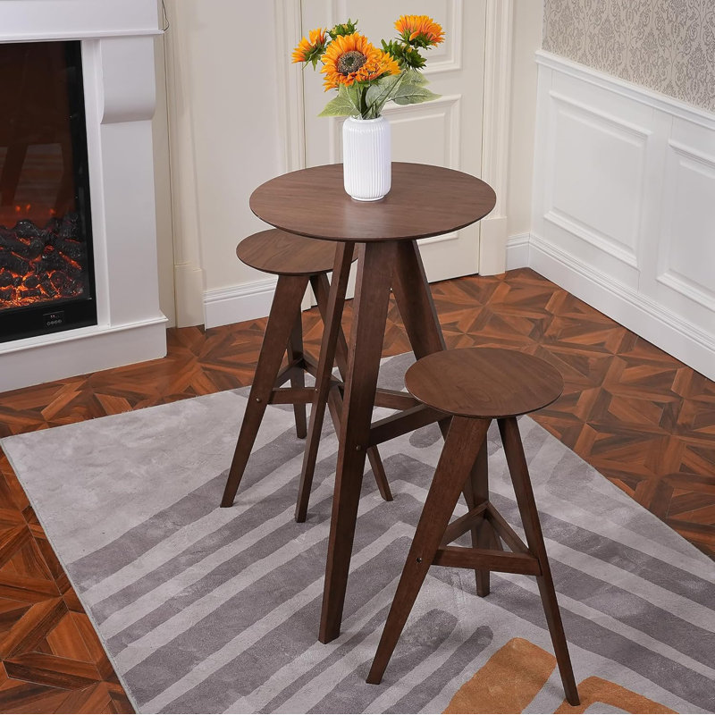 Lablanc Counter Height Bar Table and 2 Barstools Set
