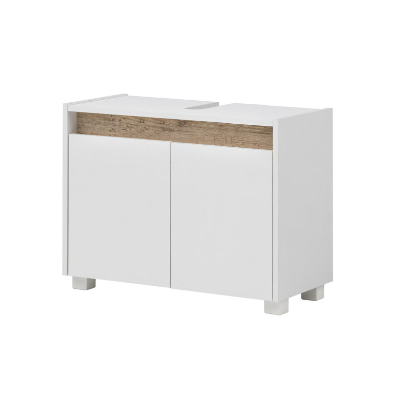 Jadus 80cm Single Bathroom Vanity Base Only, White