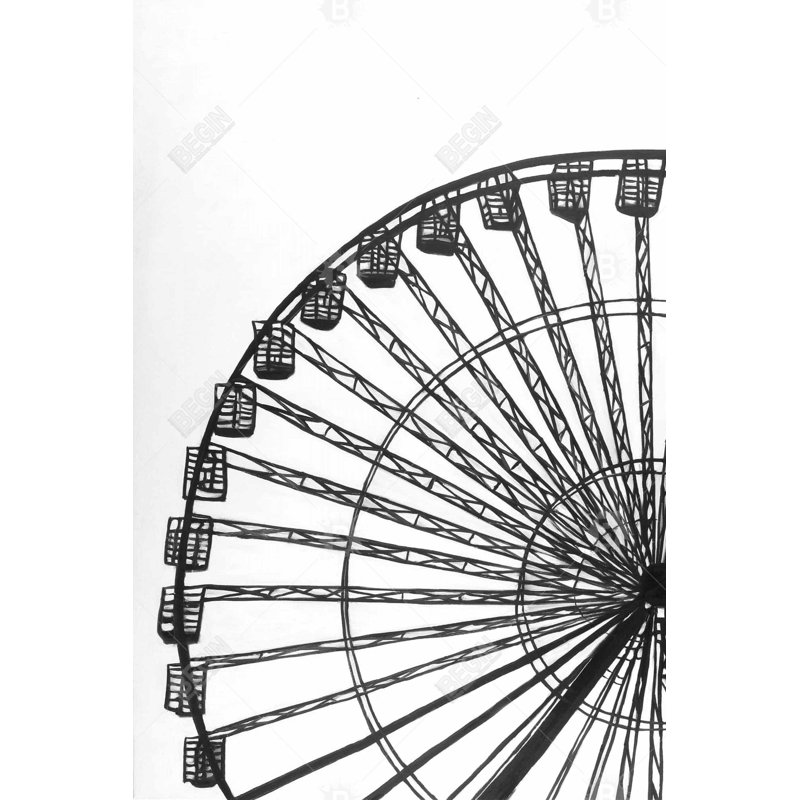 " Monochrome Ferris Wheel "