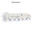Canapé modulaire rembourré en lin 6 pièces Nacoma-651447965