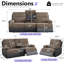 Ensemble de canapé inclinable électrique 3 pièces Modern Luxury