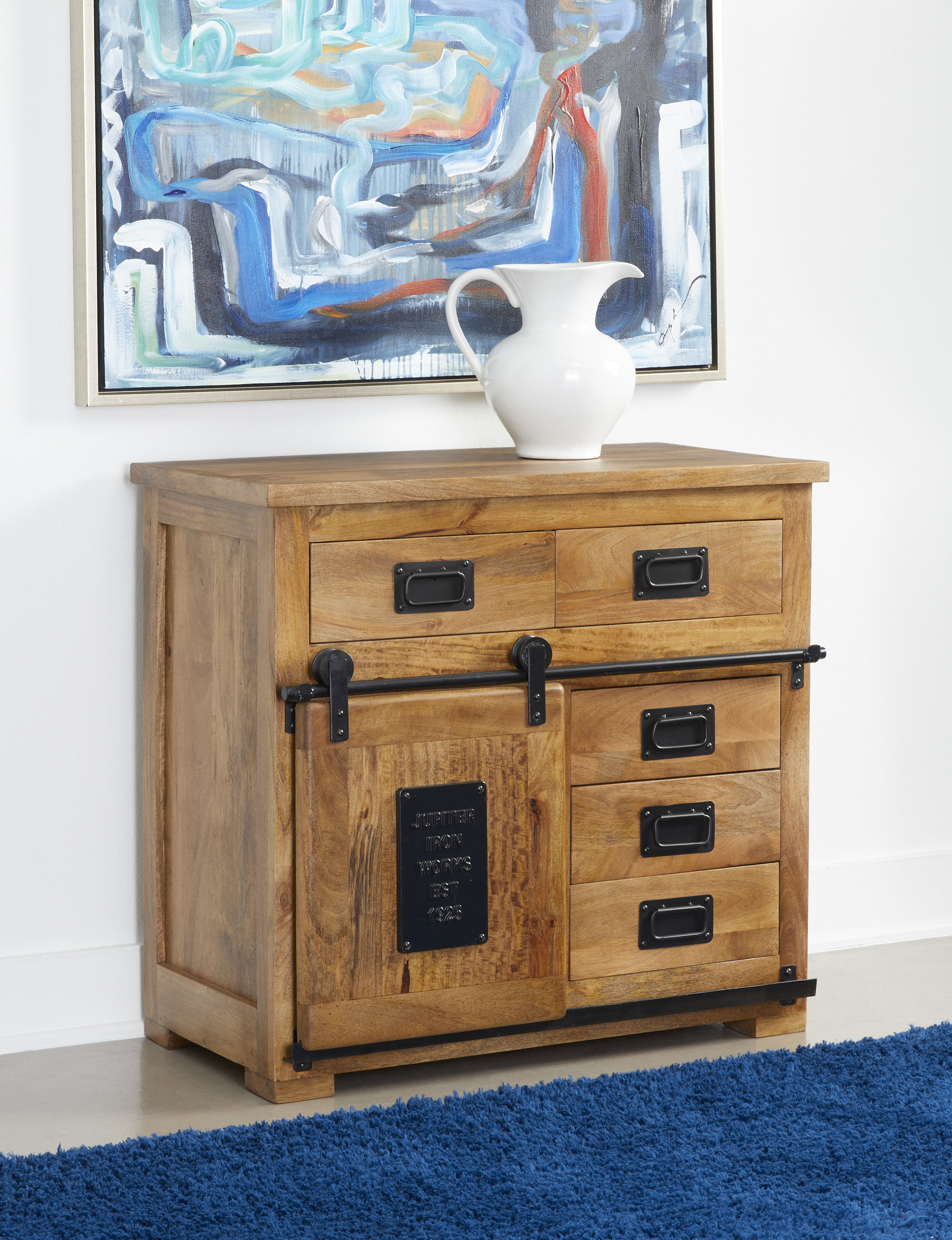 Loon Peak® Solid Wood Accent Cabinet Wayfair