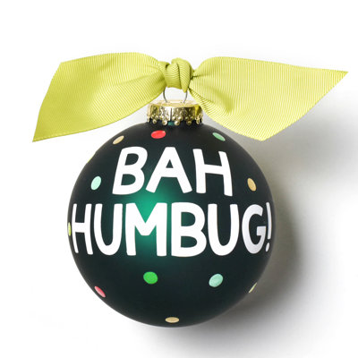Ornement boule en verre bah humbug