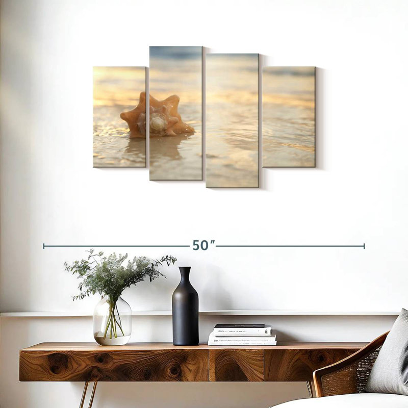 Sunrise seashell Aletra, 22" H x 36" W