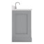 Meuble-lavabo simple avec plateau en quartz Abshire-94668864
