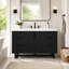 Meuble-lavabo moderne 47,2 po avec lavabo en résine et tiroirs à fermeture en douceur