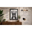 Crowned Bulldog Minimalist - Framed Print-373694852-373694854