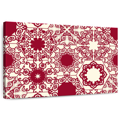 Motifs hexagonaux rouges Kerner