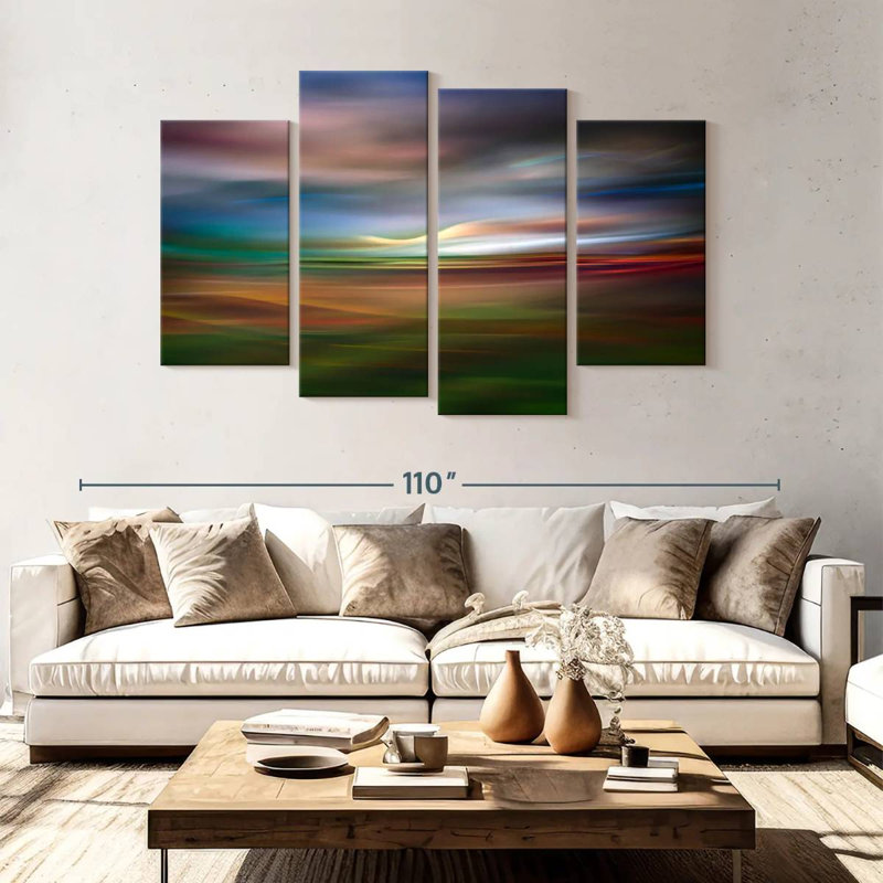 Avery Palouse, soirée abstraite, H 54 po x l 84 po