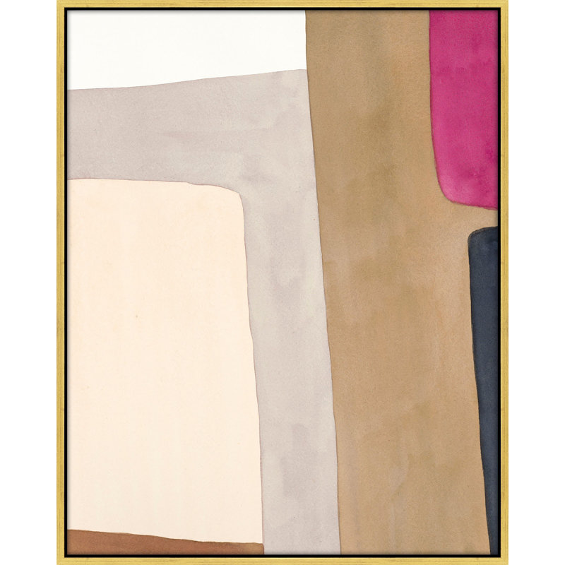 A Highlight Of Fuchsia by Julia Balfour, Gold Framed Canvas, 30" H x 24" W x 1.4" D