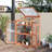 Outsunny Wooden Cold Frame Small Mini Greenhouse Cabinet For Outdoor And Indoor, 30" L X 24" W X 44" H, Natural