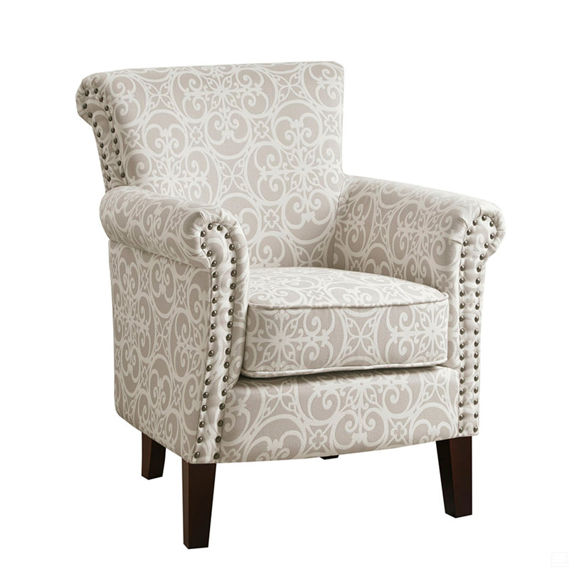 Fauteuil club à dossier serré