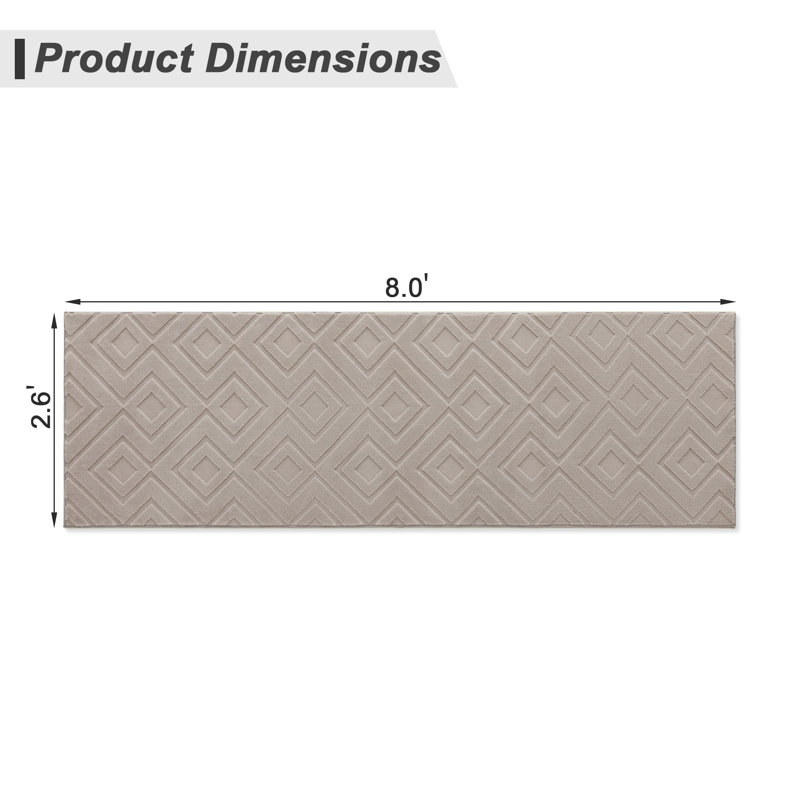 Machine Washable Geometric Shapes Area Rug - Soft Carpet With Non-slip Backing For Living Room, Bedroom, Office