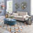 Jeffrey 3 Piece Hexagon Metal and Solid Wood Accent Shelf-1295204289