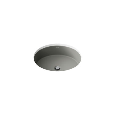 Verticyl Ceramic Oval Undermount Bathroom Sink with Overflow