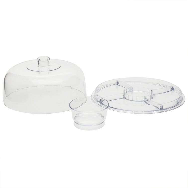 Prep & Savour Chavalier Polypropylene Plastic Cake Stand